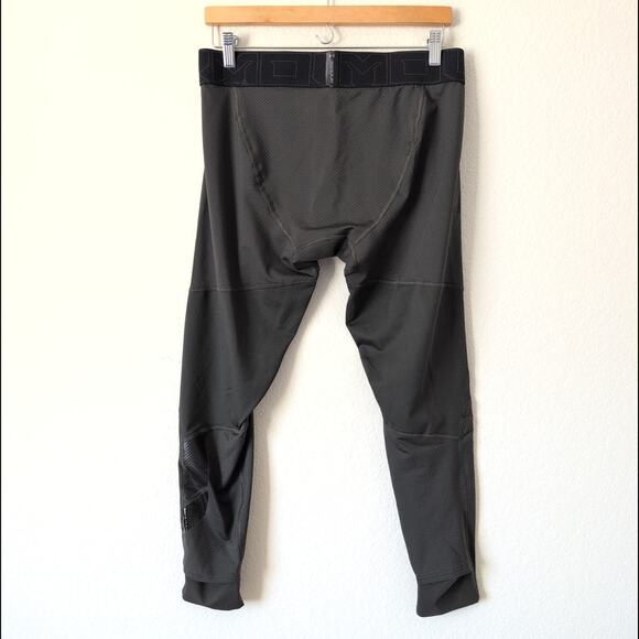 Under Armour Men's ColdGear Leggings XL Olive Green Moisture Wicking Ankle Slit - Picture 6 of 8